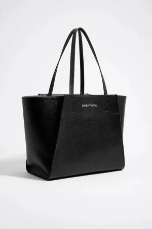 BOLSO SHOPPER GRANDE PIEL BLANCO ROTO
