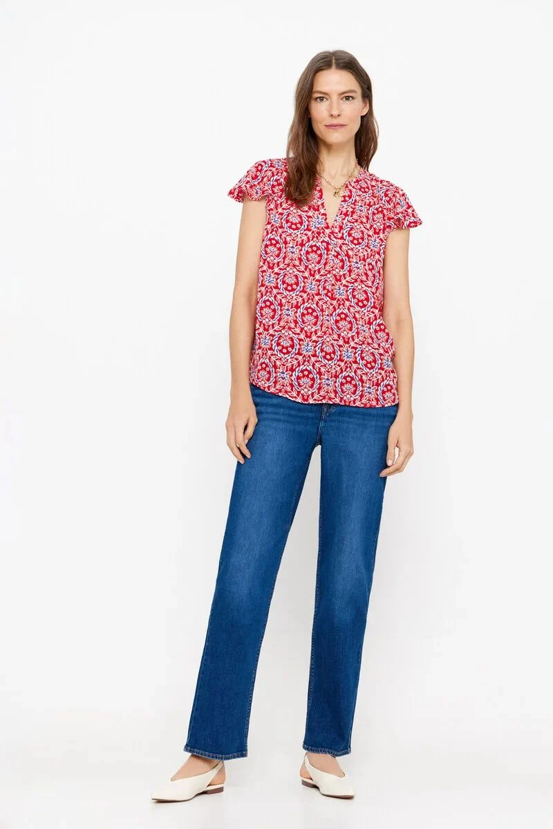 Blusa manga volante