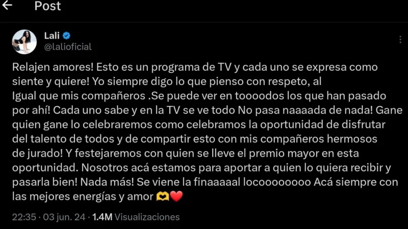 Lali Espósito contra la concursante de “Factor X”