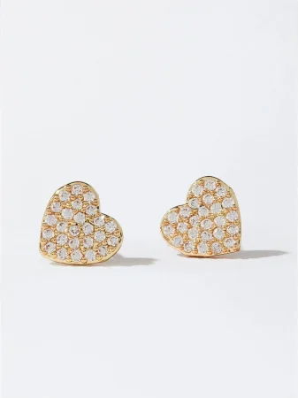 PENDIENTES CORAZÓN CON CIRCONITAS