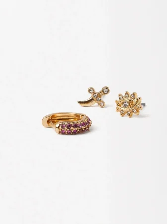 SET DE PENDIENTES CON CIRCONITAS