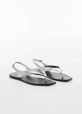 Sandalia piel tiras