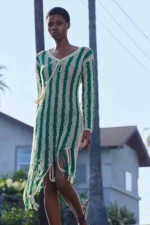 VESTIDO TÚNICA ASIMÉTRICO CROCHET