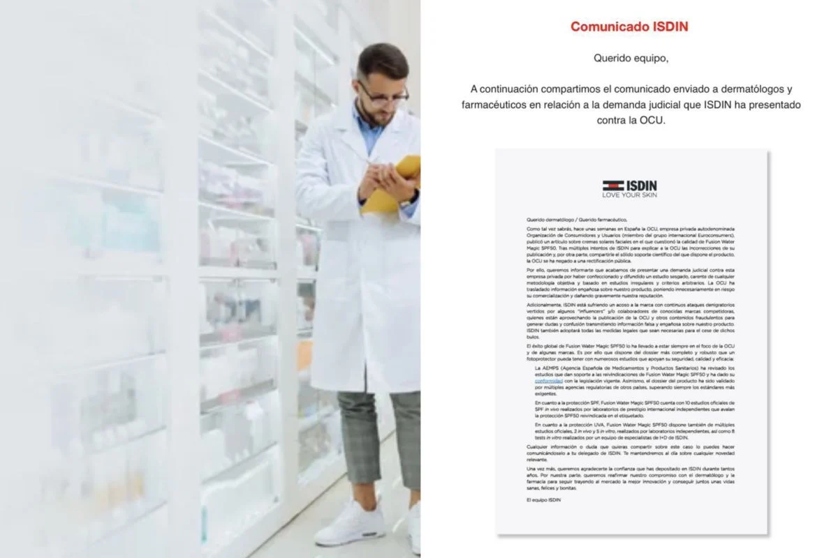 ISDIN demanda a la OCU por sus estudios sobre fotoprotección porque dice que son “sesgados, sin metodología científica y con criterios arbitrarios”