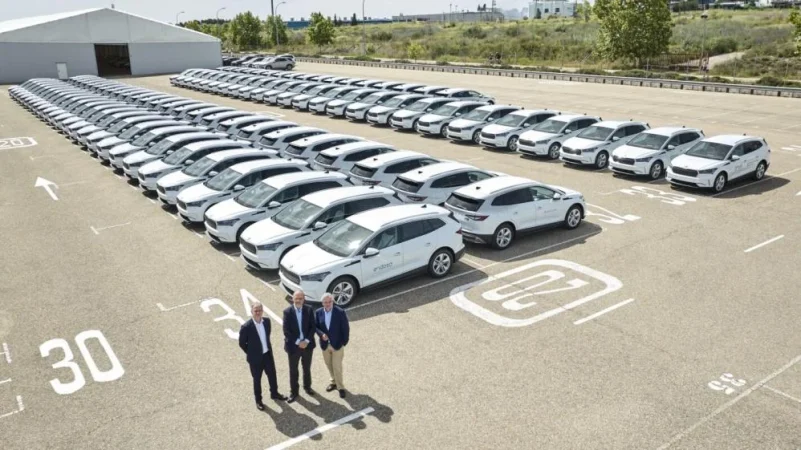 skoda entrega coches electricos a endesa