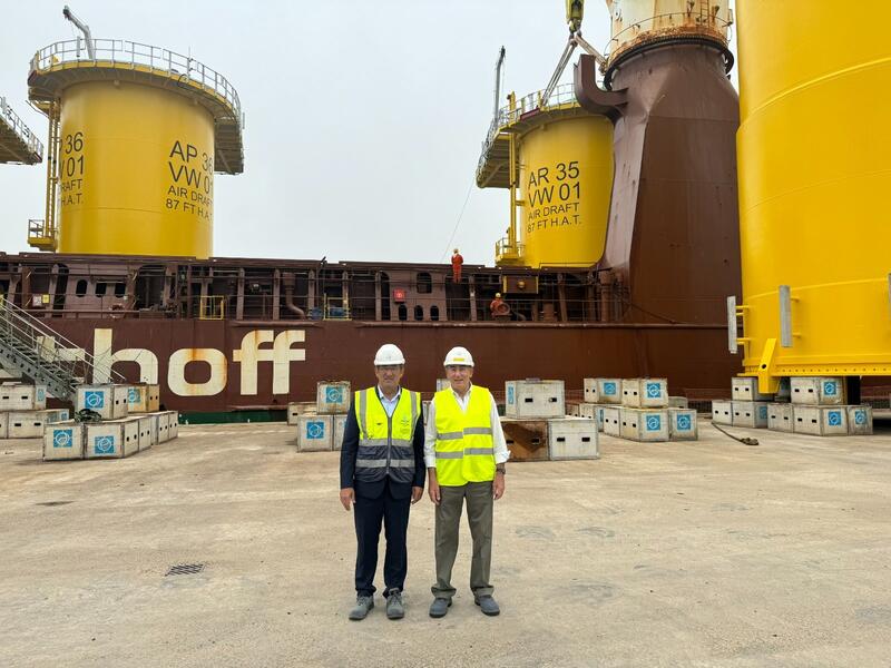 El último buque con estructuras de Windar Renovables para el parque de Iberdrola Vineyard Wind I zarpó desde Avilés.