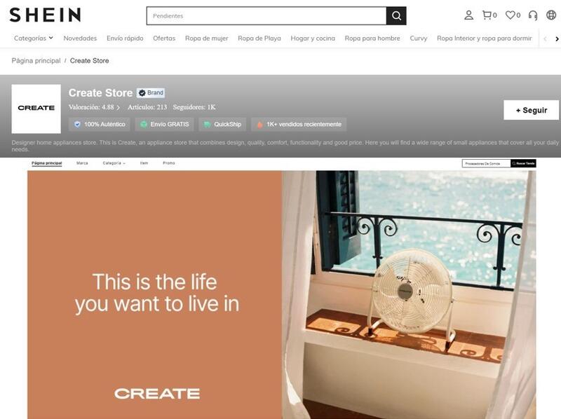 Hawkers, Create y otras marcas españolas llegan al mercado virtual de Shein
