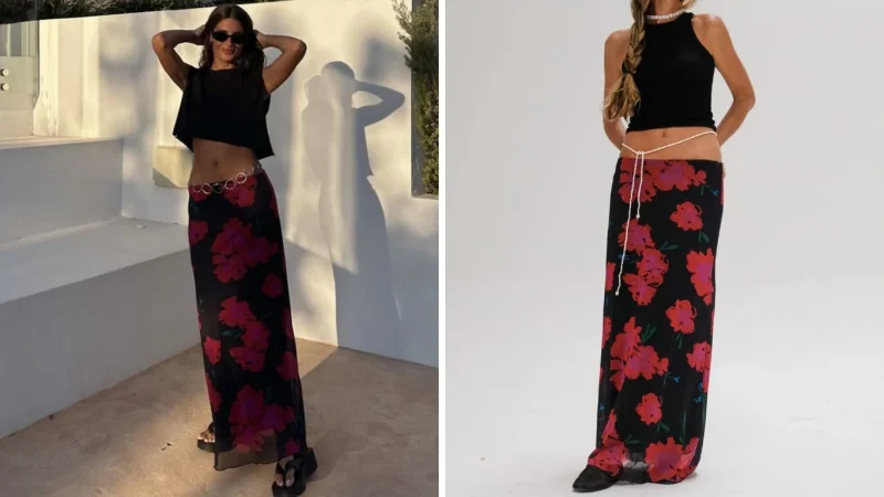 Pull&Bear tiene las faldas midi más frescas del verano en oferta hasta mañana 2 Merca2.es Falda Pull Bear Susana Bicho Merca2.es