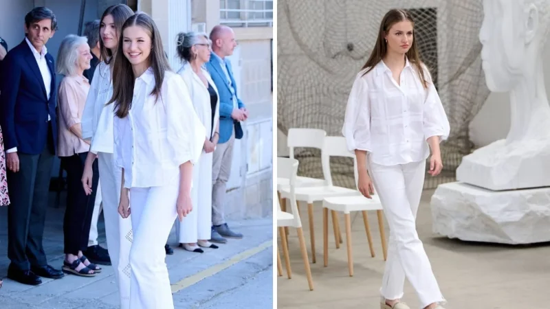 La blusa de la princesa Leonor en Zara ahora con 13 euros de descuento 1 Merca2.es La blusa de la princesa Leonor que puedes conseguir en Zara