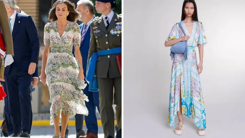 La reina Letizia ama este vestido francés y ahora puedes conseguir su clon en El Corte Inglés 2 Merca2.es El clon del vestido de la reina Letizia que puedes tener