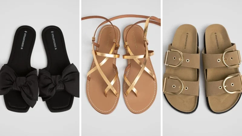 Stradivarius tiene el vestido perfecto por 35 euros: disimula barriga y cubre rodilla 2 Merca2.es Sandalias de Stradivarius que combinan con el vestido
