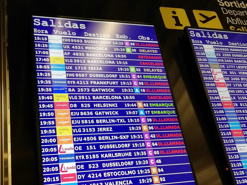 Caos en Baleares: la tormenta obliga a cancelar decenas de vuelos y desviar dos desde Reino Unido