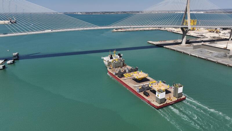 Navantia Seanergies completa la entrega de 2 módulos de conexión de subestación a Estados Unidos desde Cádiz