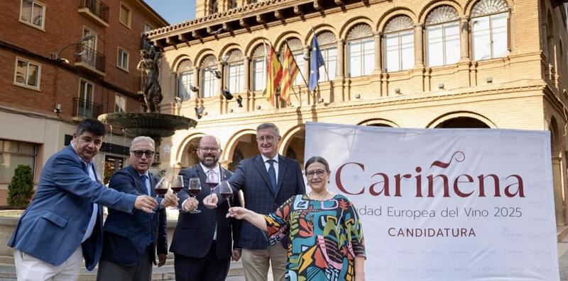 El Gobierno de Aragón se compromete con Cariñena para la Ciudad Europea del Vino 2025