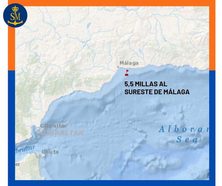 Cuatro tripulantes de un barco pesquero sobreviven tras hundimiento cerca de Málaga