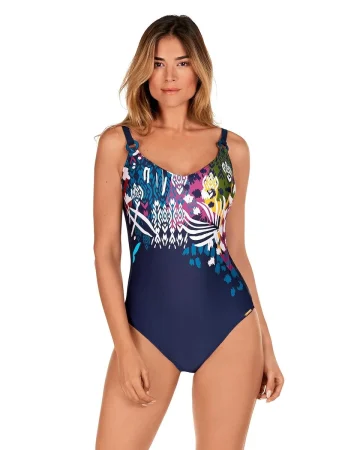 Bañador de mujer de tirantes estampado de DOLORES CORTÉS