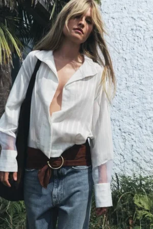 CAMISA COMBINADA ORGANZA ZW COLLECTION