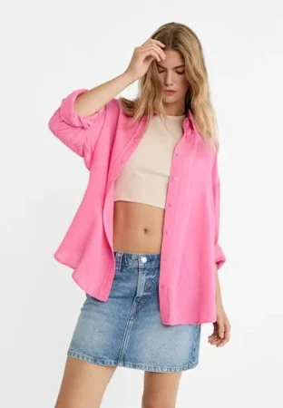 Camisa con lino