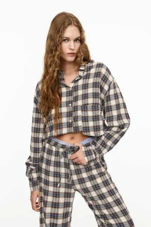 Camisa cuadros cropped