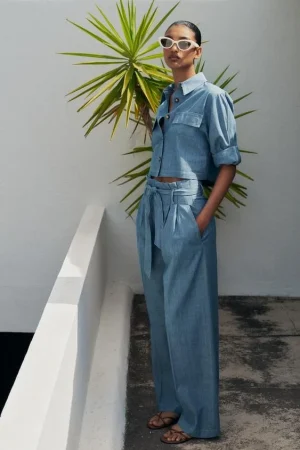 PANTALÓN ANCHO CINTURÓN
