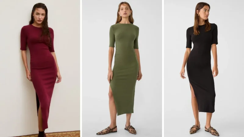El vestido de Stradivarius que redefine la moda otoñal 1 Merca2.es Detalles del vestido de Stradivarius: Colores, Tallas y Precio