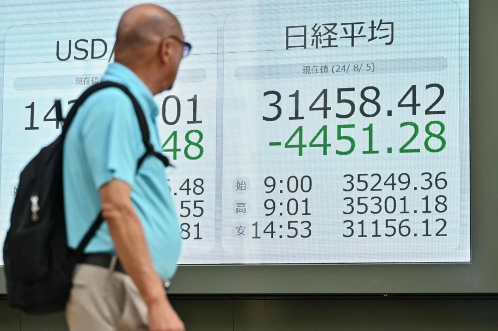 El Nikkei se desploma un 12,40% en su jornada más negra desde el ‘lunes negro’ de 1987