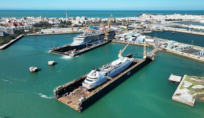 Navantia proyecta la reparación de más de 70 barcos, incluidos 18 cruceros, en Cádiz para 2024