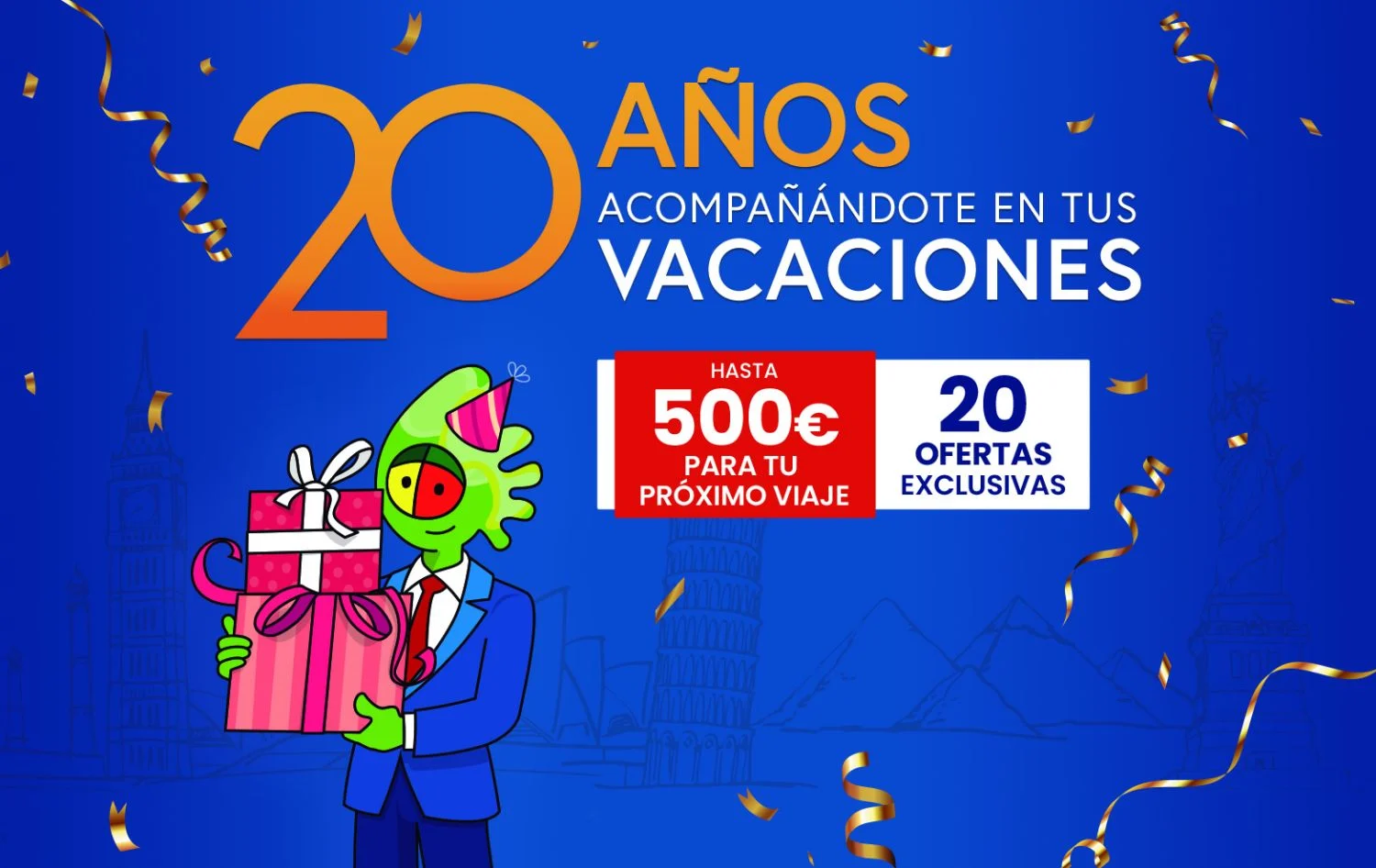 Logitravel celebra su 20 aniversario con 20 ofertas exclusivas y hasta 500€ de crédito para tus próximas vacaciones