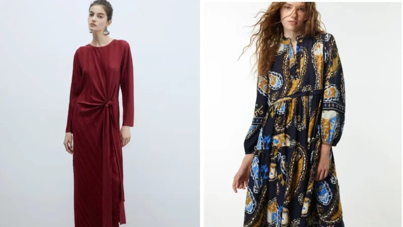 Sfera marca la tendencia otoñal del año con su vestido de manga larga perfecto para cada ocasión 2 Merca2.es Sfera tiene dos opciones más que son perfectas para vos