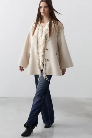 Chaquetón flecos