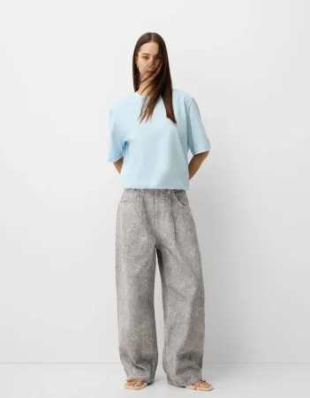 Jeans loose baggy pliegues