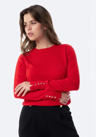 Este otoño no te quedes sin ellas, las 5 prendas claves para afrontar el frío con estilo de Carrefour 40 Merca2.es Jersey liso de manga larga con cuello redondo de Mujer TEX