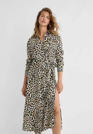 Estos vestidos de otoño de Stradivarius te hacen lucir como una parisina por la ciudad 68 Merca2.es Vestido largo camisero manga larga