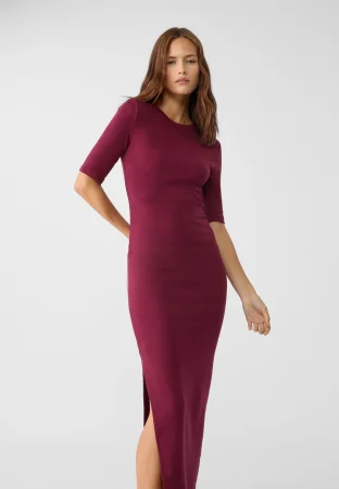 Estos vestidos de otoño de Stradivarius te hacen lucir como una parisina por la ciudad 69 Merca2.es Vestido midi fruncido