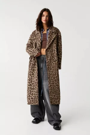 Abrigo leopardo oversize
