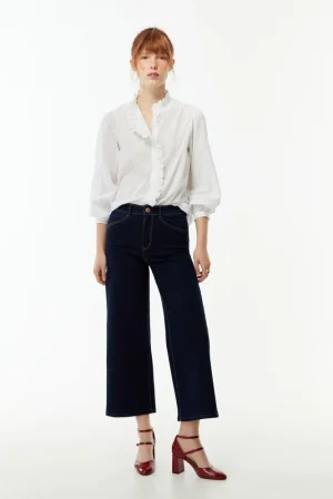 Blusa doble volante