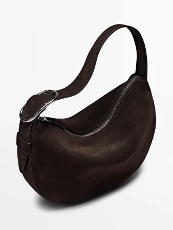 Bolso medio hombro en piel serraje: elegancia y funcionalidad al alcance de tu mano