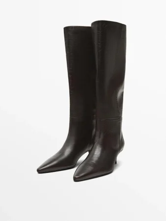 Bota de tacón en piel: elegancia y sofisticación para tu estilo