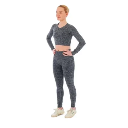 Xtreme Conjunto Deportivo - Leggings Deportivos + Crop Top Deportivo – Antracita