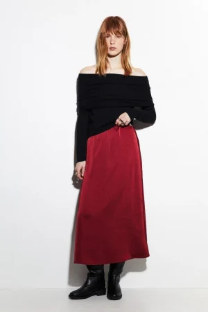 Falda midi