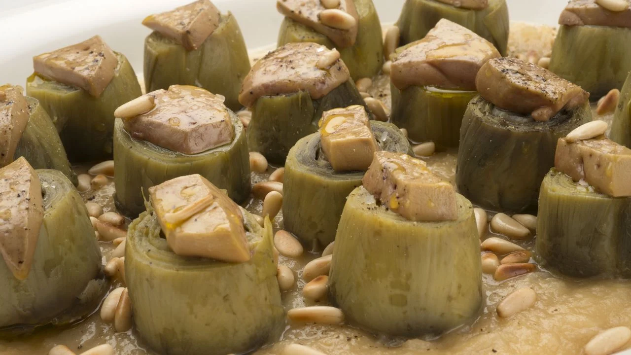 Alcachofas con Foie, una delicatessen como entrante