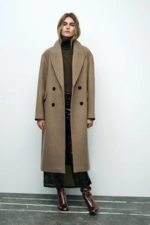 ABRIGO OVERSIZE CON LANA