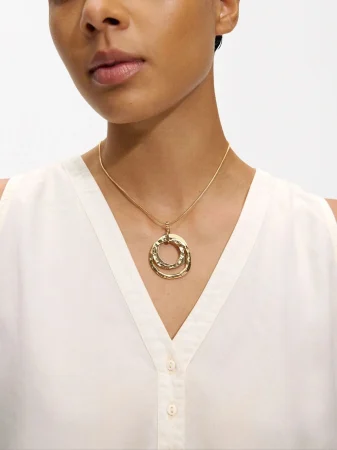 Collar con Colgante Círculos