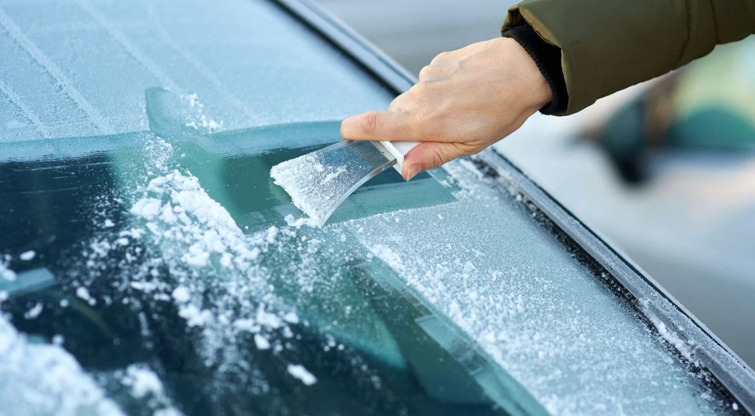 Quita el hielo de tu parabrisas sin peligros y para siempre