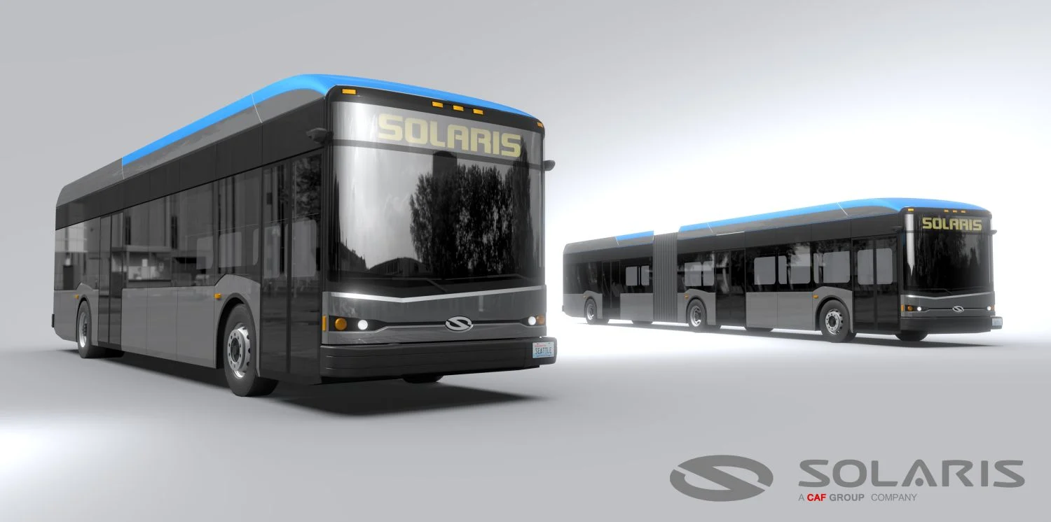 Solaris (CAF) firma su primer contrato de autobuses eléctricos en Estados Unidos