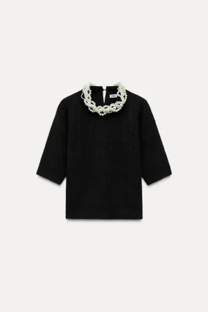 Los 5 mejores jerséis de vestir de Zara para ir calentita y elegante a cualquier evento especial 6 Merca2.es Zara collar