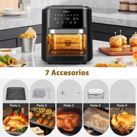 Freidora de Aire Multifunción De 12l, 1500w, 8 Modos,810529n