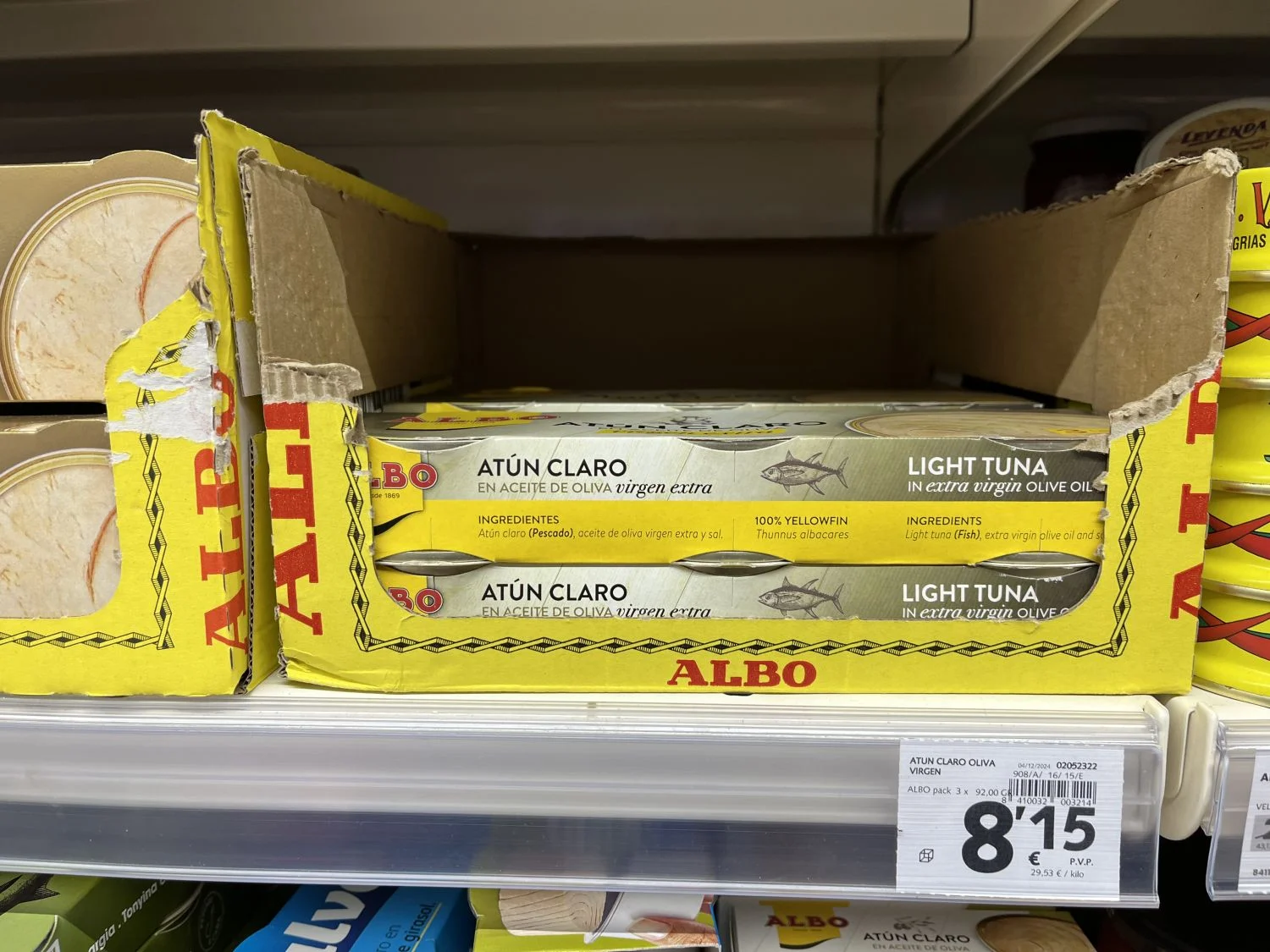 Albo disfraza el aumento de precios del atún con nuevos packs