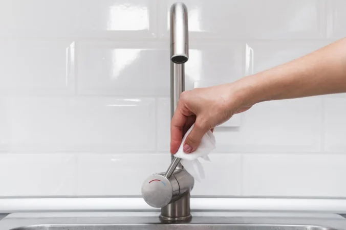 hands disinfecting faucet Merca2.es