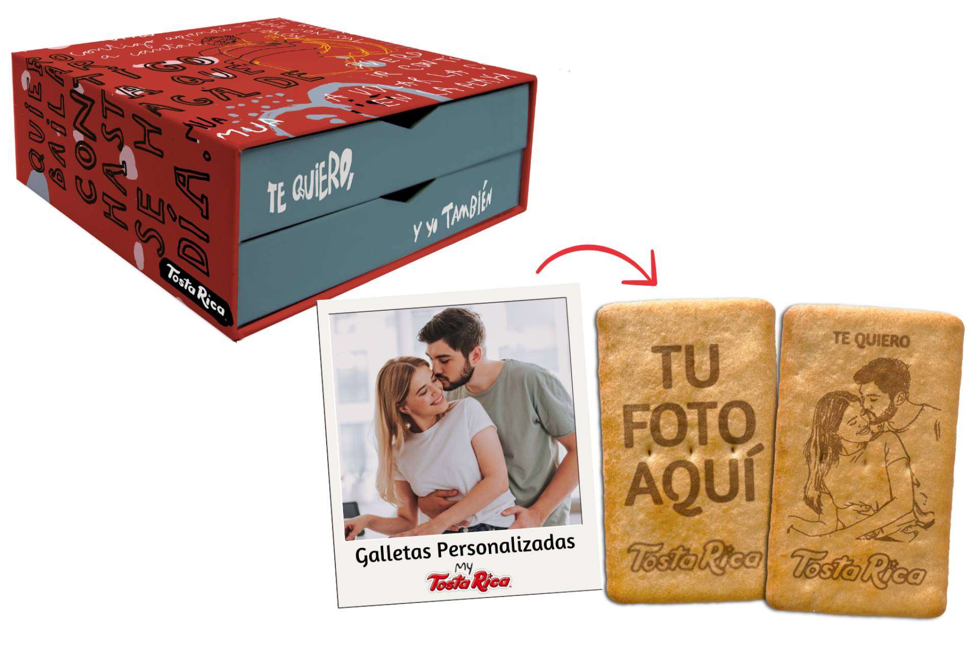El regalo más top de San Valentín; galletas TostaRica Personalizadas
